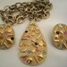 Sarah Coventry "Sultana" set, necklace and clip earrings clearance price