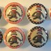 Handmade Red and Brown Sock Monkey Dresser Drawer Knobs - Set of 6