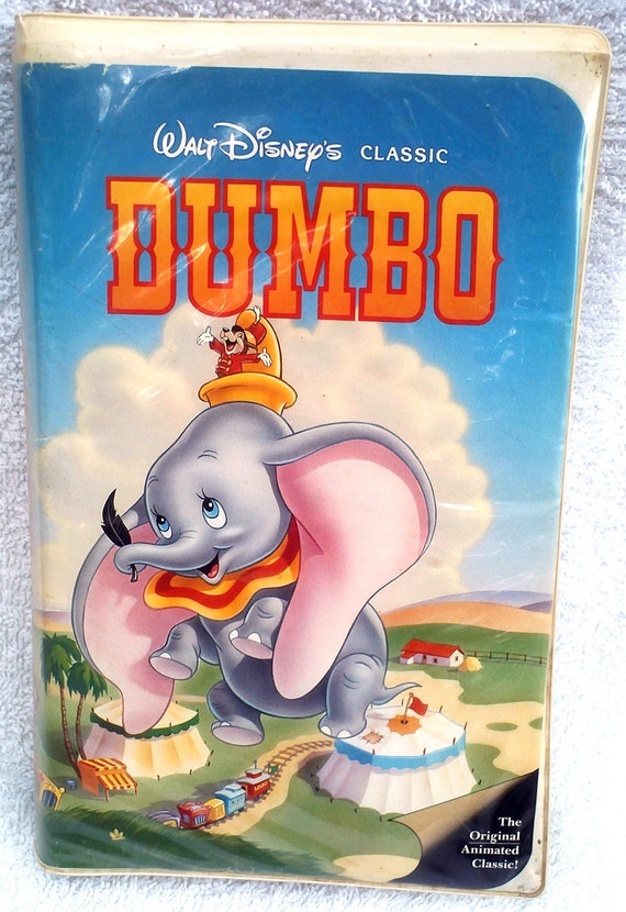 Items similar to Vintage Disney VHS Movie Video, Dumbo, with Jacket ...