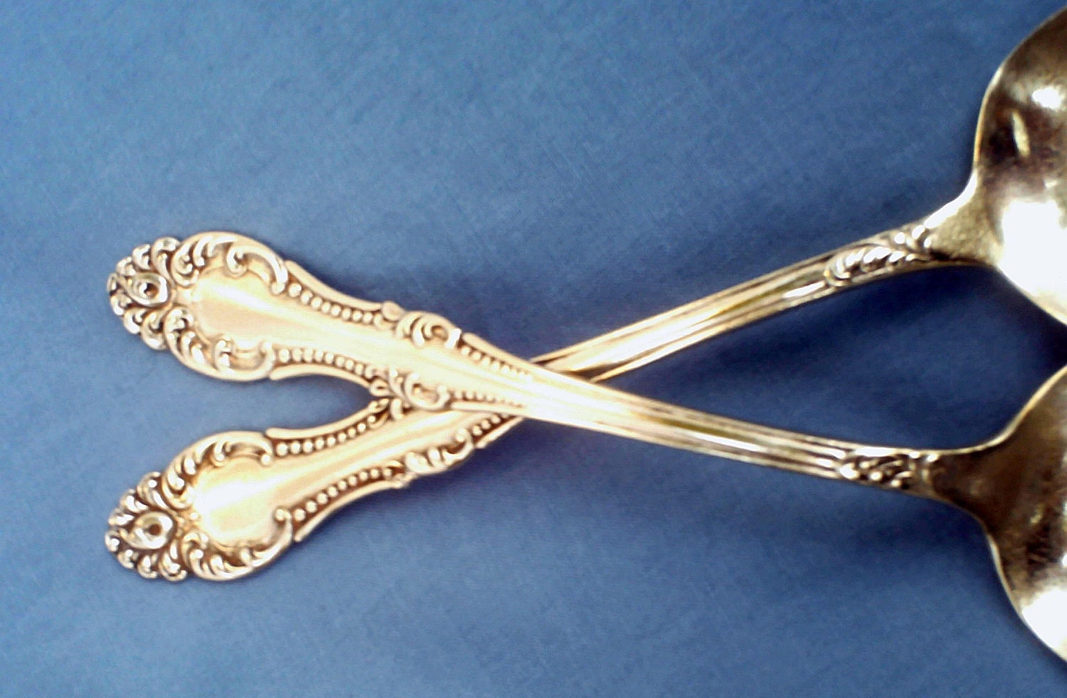 Antique Vintage 1881 Rogers A1 Silver Spoons Set of 2 Spoons