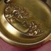 SALE Rare Early Antique gold repoussed woman in the moon pendant GORGEOUS