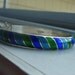 SUNDAY SALE Sterling silver enamel bangle bracelet