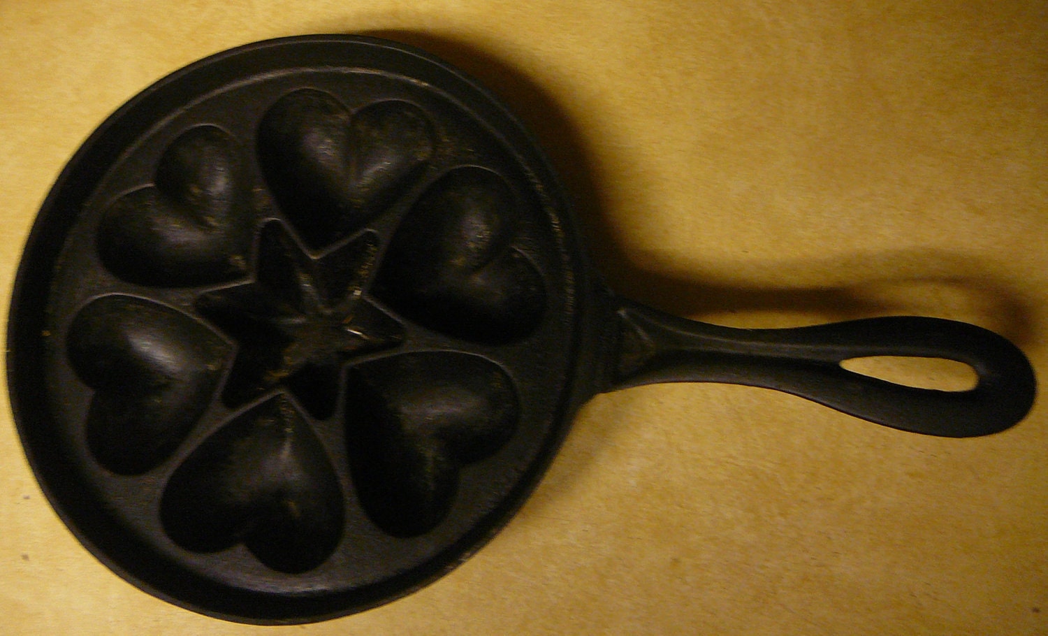 Danish Aebleskiver Pan Antique Cast iron. pancake popover