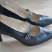 proper lady // shoes // 80s Perry Ellis Navy Blue Mary Jane Pumps // Size 6.5