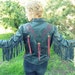 Desert Rose Cutout Concho Leather Fringe Roadmaster Jacket