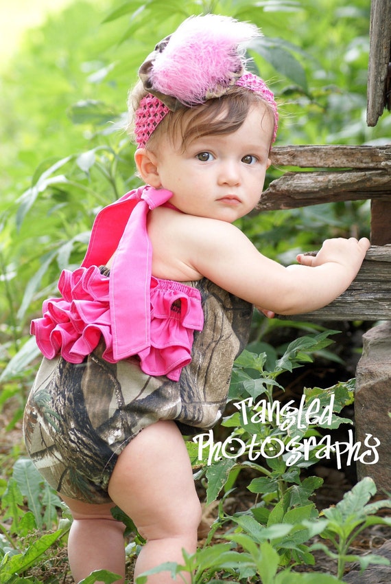 Camo Girl Bubble Romper by RufflesandRouge on Etsy