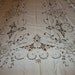 Vintage Madeira inen Banquet Tablecloth & 12 Matching Napkins...59" by 105"