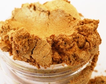 SUPERNOVA Gold Eye Shadow SHIMMER Yellow Mineral Makeup Eye Shadow Eyeliner Glitter 10g SifterJar Gold Eyeshadow Highlighter Natural Organic