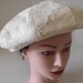 Vintage Ladies hat white fur beret Lilly Dache SALE