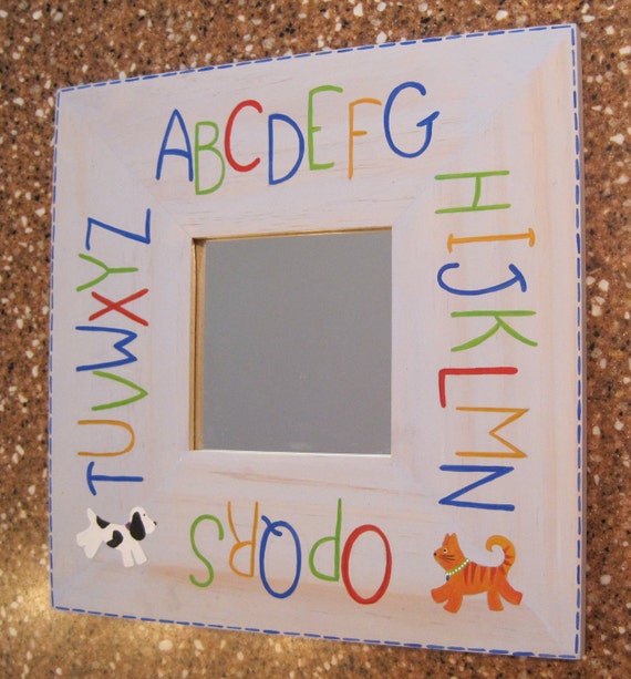 Items similar to Alphabet Mirror on Etsy