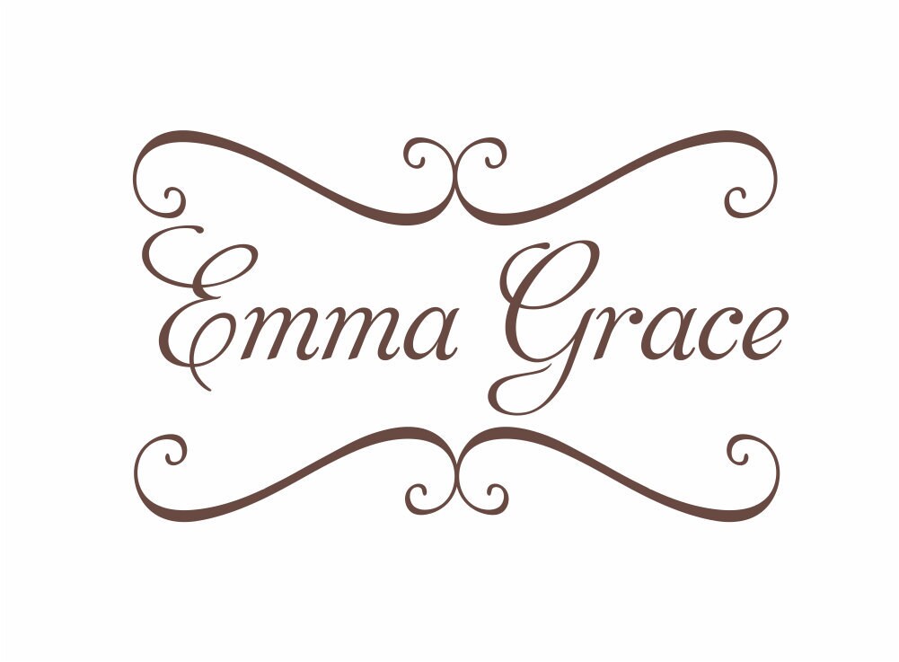 Vinyl Wall Decals Nursery Name Wall Decal Baby by wallartsy