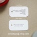 Custom Listing for Sandi - On This Day Personalized Gift Tags - Wedding Favor Tags - Thank you tags - Hang tags - (Item code: J247)
