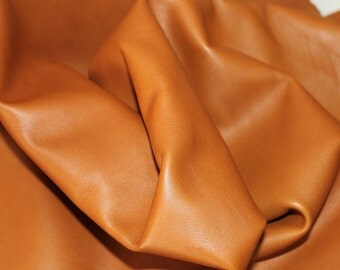 Italian Lambskin leather hide skin pelt CUOIO TAN 7sqf