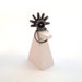 Modernist Robert Larin Brutalist Ring Vintage Pewter 1960s 1970s Guy Vidal Canada Montreal