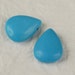 Turquoise teardrop 20x15x6mm Matched pair Gemstone Beads Bead Supply