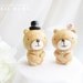 Custom Wedding Cake Toppers - Lovely Bear For Brianna Bowen