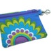 clearance Big flower 4in abstract wallet card holder coin purse