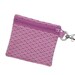 Geek girl wallet - Pink brick field 4in lego fabric coin purse