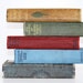 Reserved for Jim- Vintage Book Collection 5 Shabby Chic Interior Design Photography Prop Home Decor Red Blue Brown Pottery Barn Style