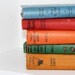 Vintage Book Collection 5 Interior Design Photography Prop Home Decor Blue Red Green Yellow Orange