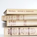 Beige Vintage 4 Book Collection Interior Design Vintage Book decor