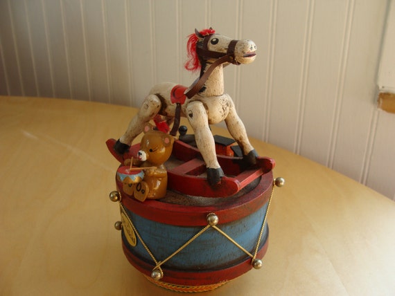 vintage toy music box