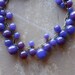 artisan glass bauble necklace // art deco grape cluster
