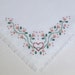 Pink Hearts Cross Stitch Bread Cloth Basket Bowl Liner Handmade