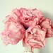 RESERVED for Daniella Pink Peony Fabric Flower Bridal Bouquet