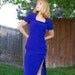 Neon Fashion Summer dress Vintage Purple pure silk Spencer Jeremy unworn dress. 70th short sleeve dress. Ready to ship from Colorado USA
