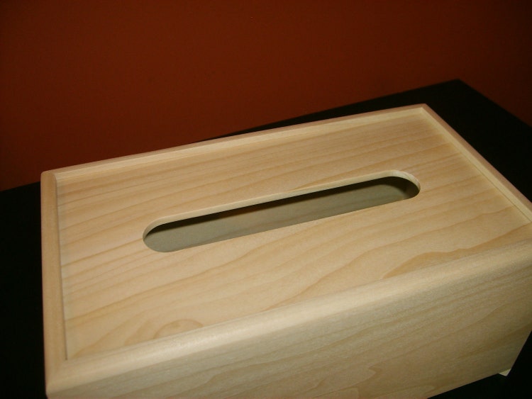 Unfinished Wood Tissue Box CoverKleenex by designcraftindustrie