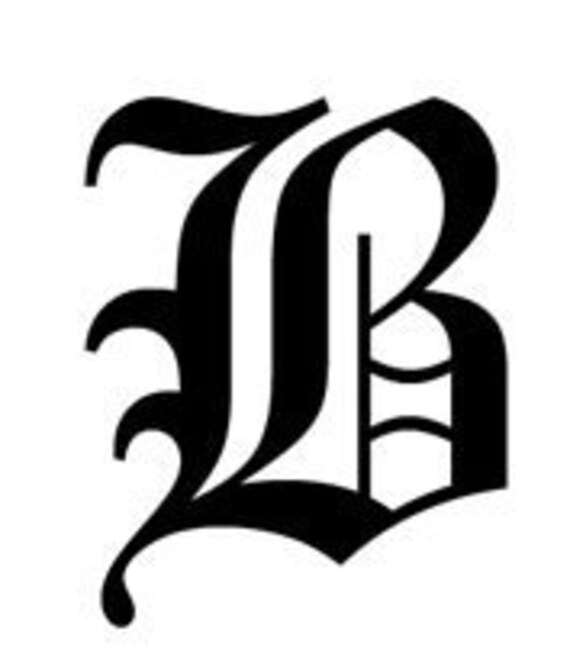Letter B Old English Lettering Alphabet Vinyl Decal Photografi Wallpaper