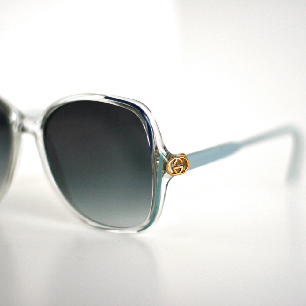 gucci blue glitter sunglasses
