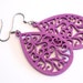 Purple Wooden Dangles