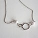 Silver Double Ring Necklace
