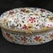 Vintage Floral porcelain small Box 80s