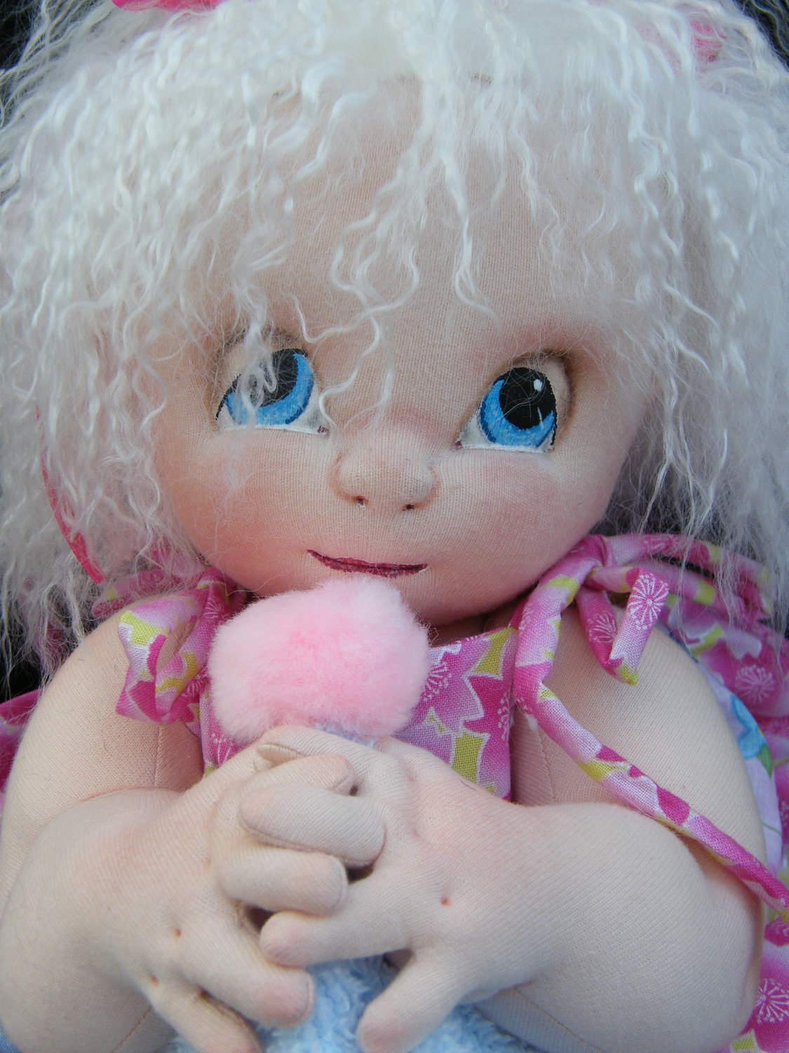 Baby Girl Soft Sculpture / needle sculpted cloth baby doll