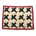 vintage quilt airplanes black white red 27x37 folk art quilt offered by Elizabeth Rosen