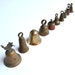 10 vintage Indian brass jingle bells architectural salvage INSTANT COLLECTION offered by Elizabeth Rosen