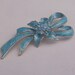 Vintage Enamel Blue Brooch, Blue Rhinestone brooch, Vintage Costume Jewelry, UK Seller
