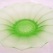 Reserved for Rodney Tuck German Bernsdorf "Blumenschale", Vintage 1930s, Art Deco Green Glass, UK seller