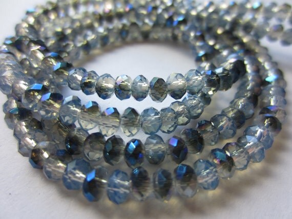 Glass Crystal Beads Thunder Polish Crystal by gypsybeadpeddler