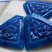 German Glass Vintage Cobalt Blue Components 2 Holes