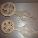Vintage Hardware Barn Door Rusty Wheel Pulley Salvaged Farmhouse Assemblage Industrial Decor