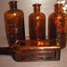 Old Bottles Amber Paine's Liquid zone Medicine Apothecary