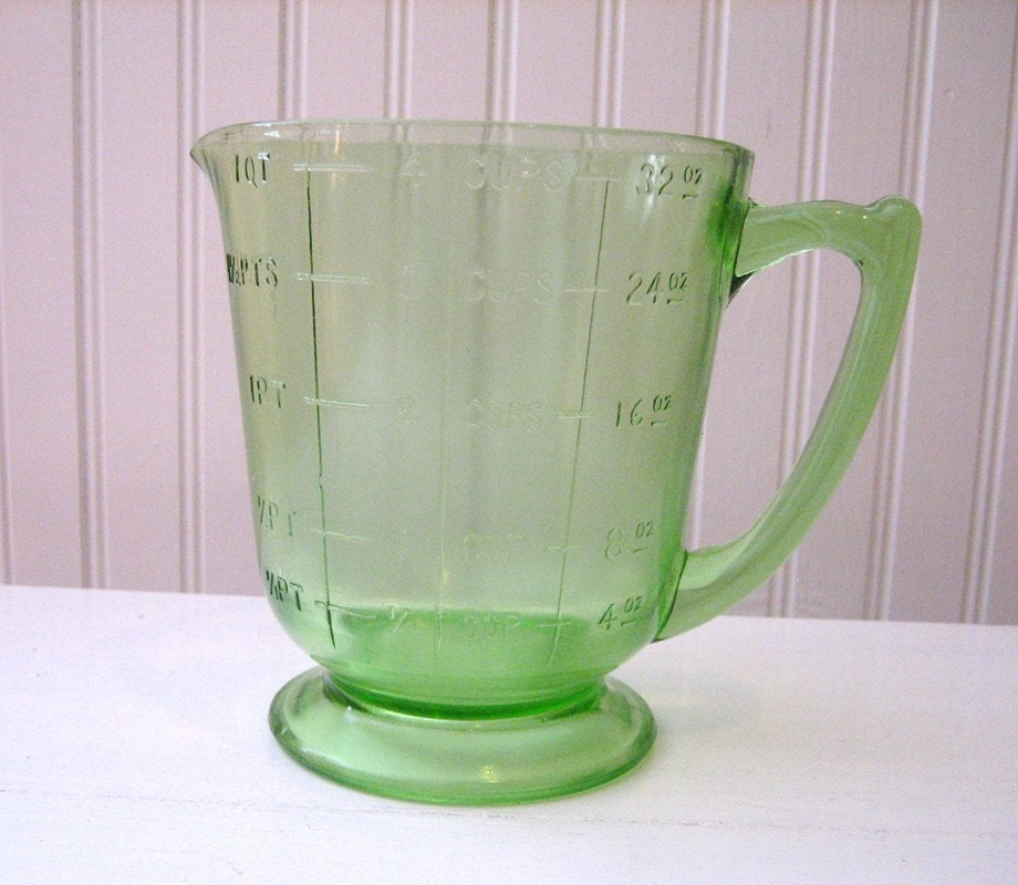 Green Depression Glass Measuring Cup Online Home Design