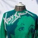 XRay Spex Sweater- Punk Screenprinted Jumper- Green Pink Blue - X Small