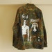 Vintage Military Jacket - With Sid and Nancy screenprint - Punk Camo Army Shirt