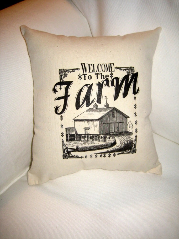 to the Farm Pillow Shabby Chic by frenchcountrydesigns