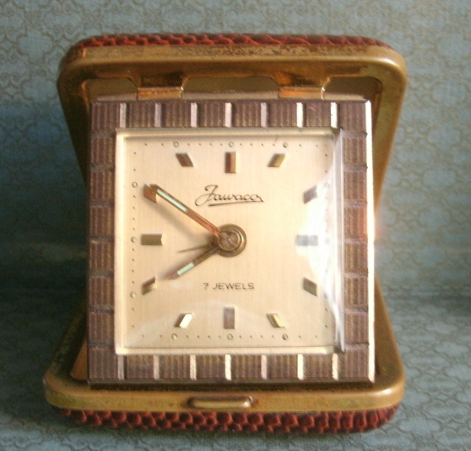 Vintage Jawaco Travel Clock Made in Germany Alarm by janasattic